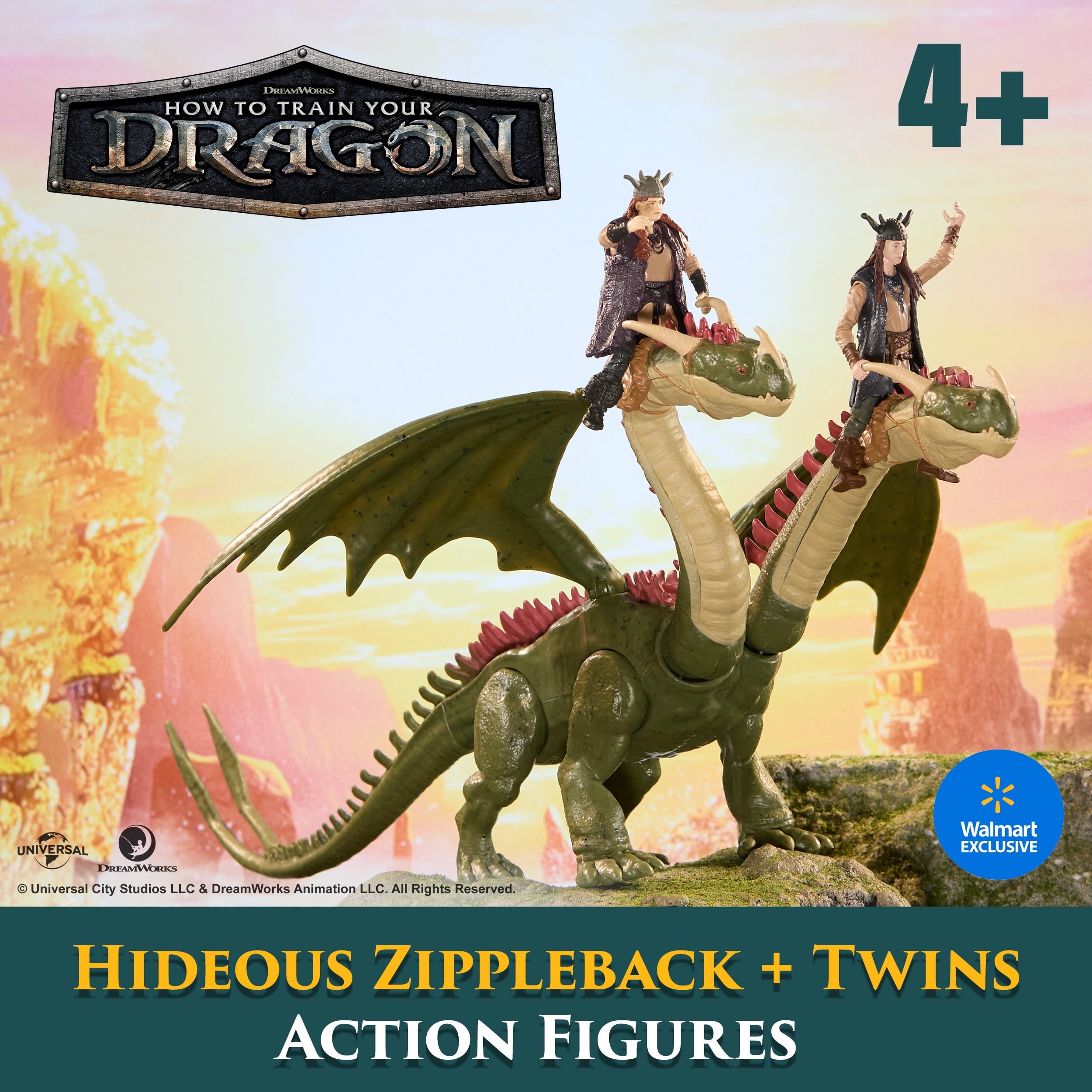 Dreamworks Dragons How to Train Your Dragon, Hideous Zippleback, Ruffnut & Tuffnut, Viking Duo Action Figures, Kids Toys for Boys Ages 4 and up, Dreamworks Dragons How to Train Your Dragon, Hideous Zippleback, Ruffnut & Tuffnut, Viking Duo Action Figures, Kids Toys for Boys Ages 4 and up