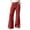 Wine, variant on Tqcoqu Women's Cotton Linen Flare Pants,High Waist Wide Leg Button Zip Pants with Pockets,Casual Straight Flared Trousers