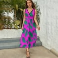thumbnail image 5 of Leopard Print Pattern Sleeveless Dress Woman Fashion Long Dresses Women's Summer Suit Dress 2025, 5 of 7