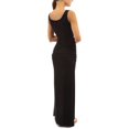 thumbnail image 4 of Robe en Coton pour Femmes Robes d'Été Mode Décontractée Col Rond Ajustée Plissée avec Ceinture Vêtements pour Adultes Femmes Noir Taille m, 4 of 5