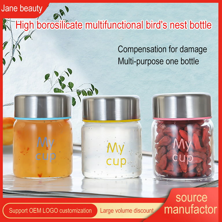 QUMMFA 6oz Glass Jars With Lids,Spice Jars,Small Mason Jars Regular  Mouth,Mini Canning Jars For Honey,Jam,Jelly,Baby Foods,Wedding Favor,Shower