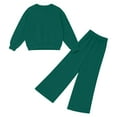 thumbnail image 4 of Fall Sweatsuits Women 2 Pcs Lounge Sets Matching Oversized Sweatshirt Sweatpants Tracksuit Set (Green XL), 4 of 7