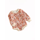 thumbnail image 1 of Pelele Para BebéS Y NiñAs Con Cuello Redondo Y Manga Larga Con Estampado De Flores XBTCLXEBCO Rosado;18-24 Meses, 1 of 6