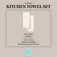 thumbnail image 5 of MARTHA STWEART Woodland Harvest Jacquard Sunflowers Kitchen Towel 2-Pack Set, 100% Cotton with Absorbent Honeycomb Texture, Decorative Kitchen Towels, Yellow, 16"X28", 5 of 6