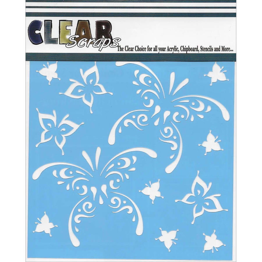 Clear Scraps Stencils, 12" x 12"