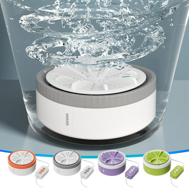 Fiudx Lavadora Portátil, Diseño con Alimentación Por Usb, Temporizador Personalizable, Limpieza Por Vibración de Alta Frecuencia, Compacta y de Bajo Consumo, Ideal para Viajes, Negocios y Uso Domésti