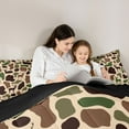 thumbnail image 5 of Feelyou Rustic Deer Animal Full Size Comforter Sets, Vintage Brown Camo Bedding Sets, 3pcs, 5 of 8