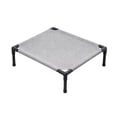 thumbnail image 2 of Elevated Dog Bed, Cooling Breathable Pet Cot for Small Medium Dogs, Heavy Duty Frame Raised Dog Bed for Indoor Outdoor Use, 30 X 24 Inch Gray Mesh Pet Sleeping Platform, 2 of 8