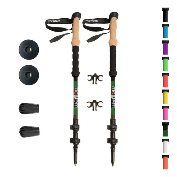 Bastones de trekking Montem de aluminio 7075 de espuma EVA ultrarresistentes