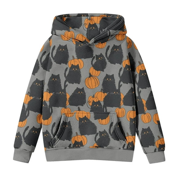 Boys' Sweatshirt - Fleece Pullover Hoodie Sweatshirt - Crewneck Oversized Hooded Sweatshirt Kids Fashion Long Sleeve Pullover Tops 4-14 Years for Girls and Boys Multicolor 5-6 Years