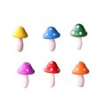 thumbnail image 5 of Raindrops Cute Mini Mushroom Figurines Wood Assorted Color 6Pcs Gardens Plants Micro Landscape, 5 of 8