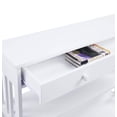 thumbnail image 5 of Pemberly Row Table Console Mission Transitionnelle à un Tiroir en Finition Bois Blanc, 5 of 5