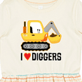 thumbnail image 4 of Inktastic Construction Truck I Love Diggers Girls Toddler Dress, 4 of 5