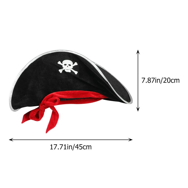 5pcs Halloween Pirate Costume Props Set Hat Hook Sword Earring and Eye  Patch 