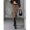 Coffee Brown, variant on Women Leopard Print Slit Pencil Skirt Coffee Brown Casual Vacation