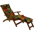 thumbnail image 2 of Blazing Needles  Steamer Deck Outdoor Lounger Cushion - 72 x 20 Westport Teal, 2 of 5