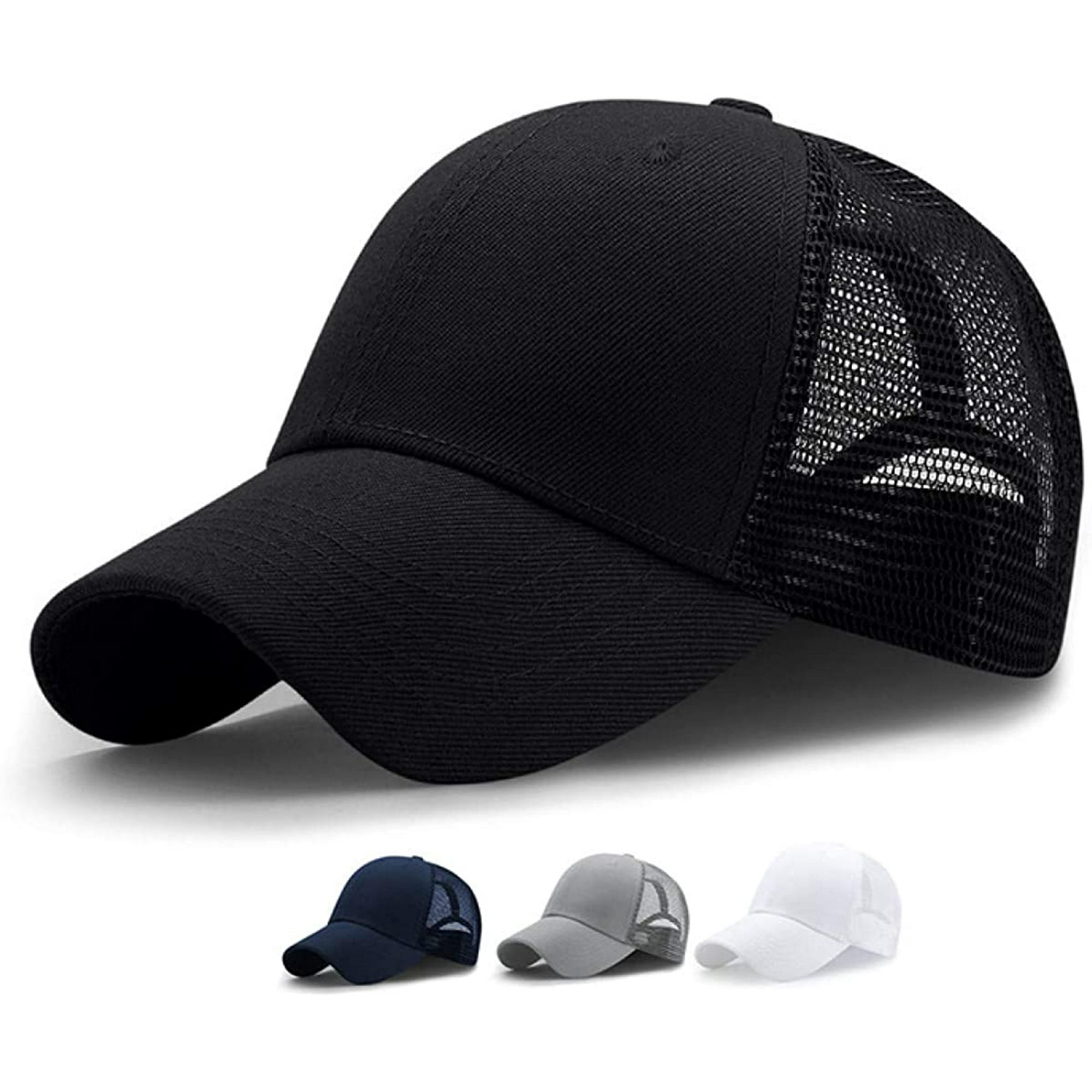 Baseball Cap Workout Hats for Men Women Adjustable Classic Distressed Vintage Plain Running Hat Trucker Dad Hat