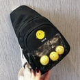 thumbnail image 1 of TIMIFIS Fanny Packs Sling Bag Women’ Fashion Trend Solid Color Cute Pattern Canvas Chest Bag Pocket -, 1 of 1