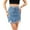 Washed, variant on FLMEI Women’s Denim Mini Skirt Mid Waist A-Line Jean Skirts with Pocket for Women Washed Frayed Summer Womens Half-Body Skirt S-XXL