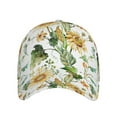 thumbnail image 2 of Daiia Watercolor Bright Sunflowers print Baseball Cap Men Women Golf Dad Hat Adjustable Original Classic Low Profile Hat Unconstructed Plain Cap, 2 of 9