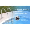 thumbnail image 3 of EastVita 5 Step Swimming Pool Ladder,Stainless Steel Pool Steps for Inground Pools,Non-Slip Treads,Pool Stairs, 3 of 4