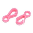 thumbnail image 2 of 500pc Plastic Lobster CLaw Clasps Pink 33x15.5x4.5mm Hole: 7.5mm, 2 of 2