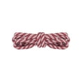 thumbnail image 2 of INSPIRE CHIC Two-Color Twill Dot Shoelaces, 2 Pairs of Striped Round Shoelaces for Martin Boots White-Dark Red 60cm/23.6", 2 of 5