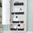 thumbnail image 6 of 25 PCS Plastic Drawer Organizer Set, Desk Drawer Divider Organizers and Storage Bins for Makeup, Jewelry, Gadgets for Kitchen, Bedroom, Bathroom, Office, Deep Black, 6 of 6