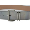 thumbnail image 6 of Women Fashion Belt Hip Waist Shiny Silver Faux Leather Silver Buckle Size M L XL, 6 of 6