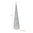 thumbnail image 2 of Led White and Silver Paper Cone Tree Large 31.50", 2 of 3