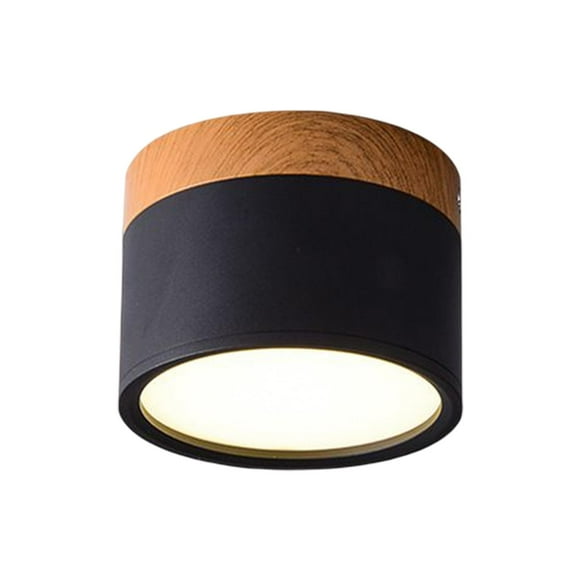 Modern LED Ceiling Spot Light Surface Mounted for Corridor Foyer Kitchen Black