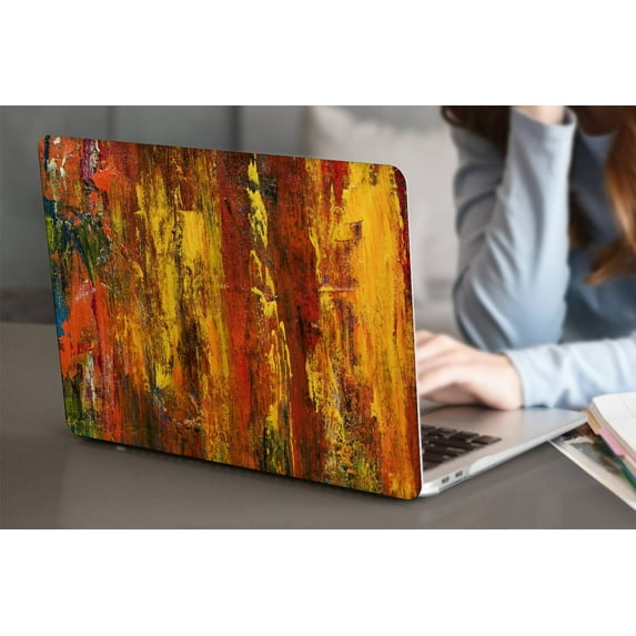 KSK KAISHEK Hard Shell Case Compatible MacBook Air 13.6" m2 with Retina Display Touch ID Type C + Black Keyboard Cover Model: A2681 m2 (Painting A 0549)