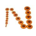 thumbnail image 3 of Esquirla 25x Coussins de Saxophone Ténor en Cuir, Orange, Parties d'Instruments à Vent, 3 of 8