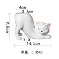 thumbnail image 2 of Maceta suculenta con forma de gato de cerámica maceta de flores con animales s para decoración interior del hogar, 2 of 4