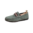 thumbnail image 7 of Men's Suede Flat Penny Loafers Retro Round Toe Non-Slip Slip-On Casual Walking Shoes Breathable and Comfortable Driving Shoes 2026 Summer Vacation Outfits, 7 of 7