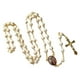 thumbnail image 1 of Collar Sonducket largo perla simulada católico rosario crucifijo, 1 of 6