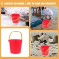 thumbnail image 2 of Red Plastic Storage Bucket with Handle for Versatile Play and Practical Use 2pcs, 2 of 6