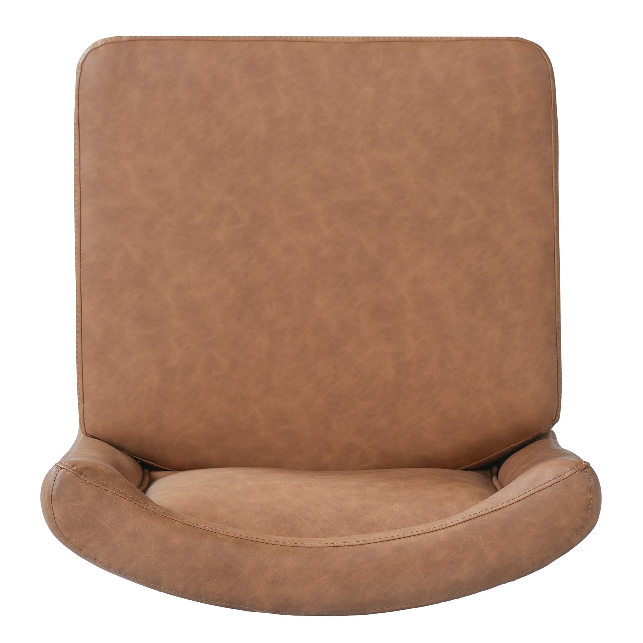 Christopher Knight Home Modern PU Upholstered Armless Dining Chairs, Camel, Set of 2