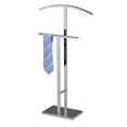 thumbnail image 5 of Kings Brand Furniture - Dossi Metal Suit Valet Stand, Clothes Rack, Clothing Organizer, Jacket Hanger, Tie Hanger (Chrome), 5 of 5