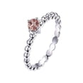 thumbnail image 1 of 1 Carat Morganite Solitaire Engagement Ring in 14k White Gold affordable morganite and diamond engagement ring, 1 of 2