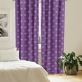 thumbnail image 3 of Ambesonne Star Window Curtains, Purple Color Palette Shapes, Each 28" W x 95" L, Purple and Mauve, 3 of 5