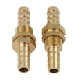 thumbnail image 5 of 8mm Straight Brass Hose Barb Fitting Connector Coupler for Joiner Air Water Fuel Pipe 5pcs, 5 of 6