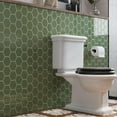 thumbnail image 2 of VaryPaper 10 Sheets Sage Green Hexagon Peel and Stick Backsplash for Kitchen Back Splash Sticky Tiles Waterproof Renter Friendly Backsplash Self Adhesive Wall Tiles for Bathroom Laundry Room 12''x12'', 2 of 8