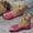 Hot Pink, variant on HAOTAGS Slippers for Women Flat Open Toe Slip On Dressy Sandals Brown Size 6