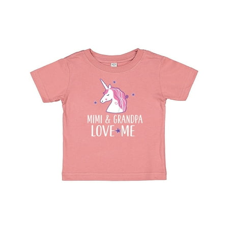 

Inktastic Mimi and Grandpa Love Me Unicorn Gift Baby Girl T-Shirt