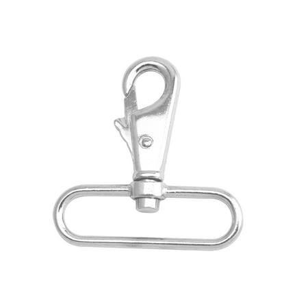 

Fenggtonqii Silvery 2 Inner Diameter Oval Ring Shrimp Head Buckle Lobster Clasps Swivel Snap Hooks Pack of 30