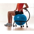 thumbnail image 2 of Gaiam Custom Fit Gym Yoga Exercise Fitness Balance Ball Office Desk Chair, Blue, 2 of 7