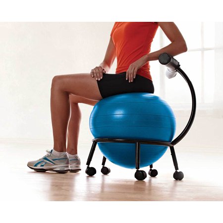 Gaiam Custom Fit Balance Ball Chair Exercise Stability Ball