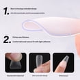 thumbnail image 4 of SmartBy 240Pcs/Set DIY Acrylic Fake Nails Double-sided Frosted Pre-Shape Square Long Nail Extensions Tips Home Salon Women Girls Full Cover Press on Nails Kit, 4 of 7