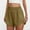 #Coffee, variant on DPTALR Women’s Fashion High Waisted Elastic Wide Leg Casual Summer Solid Comfy Shorts with Pockets,Zipper Fly,Green,Size M